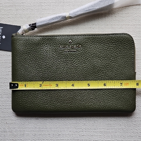Kate Spade Olive Leather Pouch - Picture 10 of 13